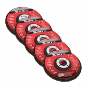 Kit 5 Discos de Lixa Flap 115x22,2mm Grão...