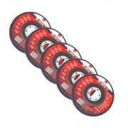 Kit 5 Discos de Lixa Flap 115x22,2mm Grão...