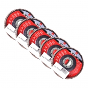 Kit 5 Discos de Lixa Flap 115x22,2mm Grão...