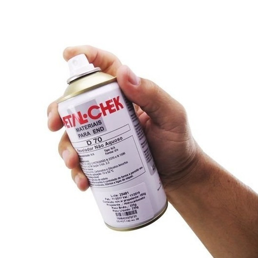 Revelador de Trincas Não Aquoso em Spray ...