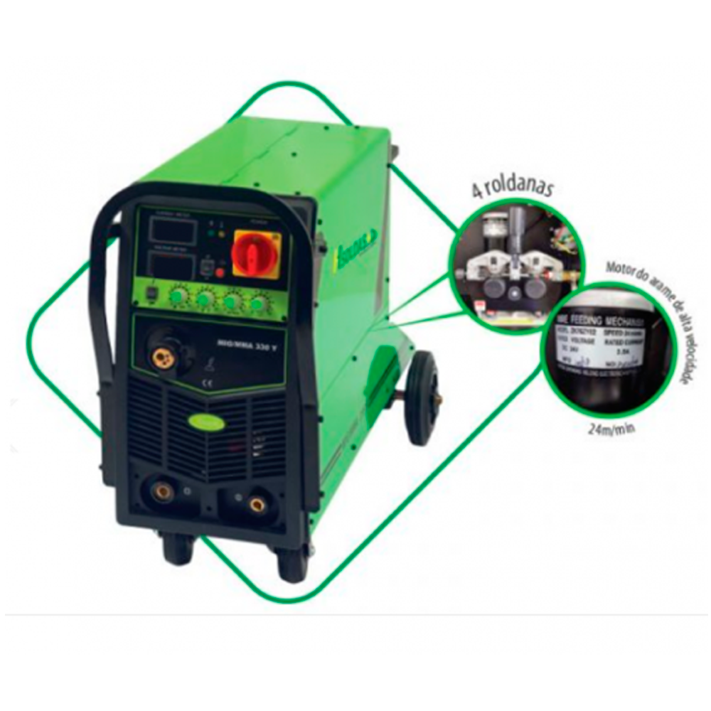 Inversora MIG/MMA 280 Y 220V/380V Trifási...