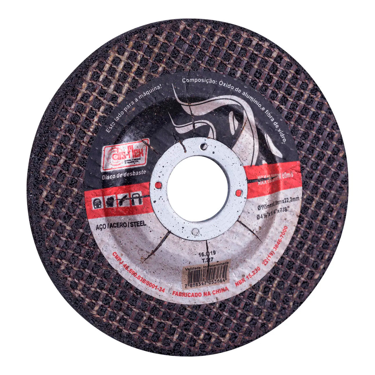 Disco de Desbaste 115x6,0x22,3mm Disflex