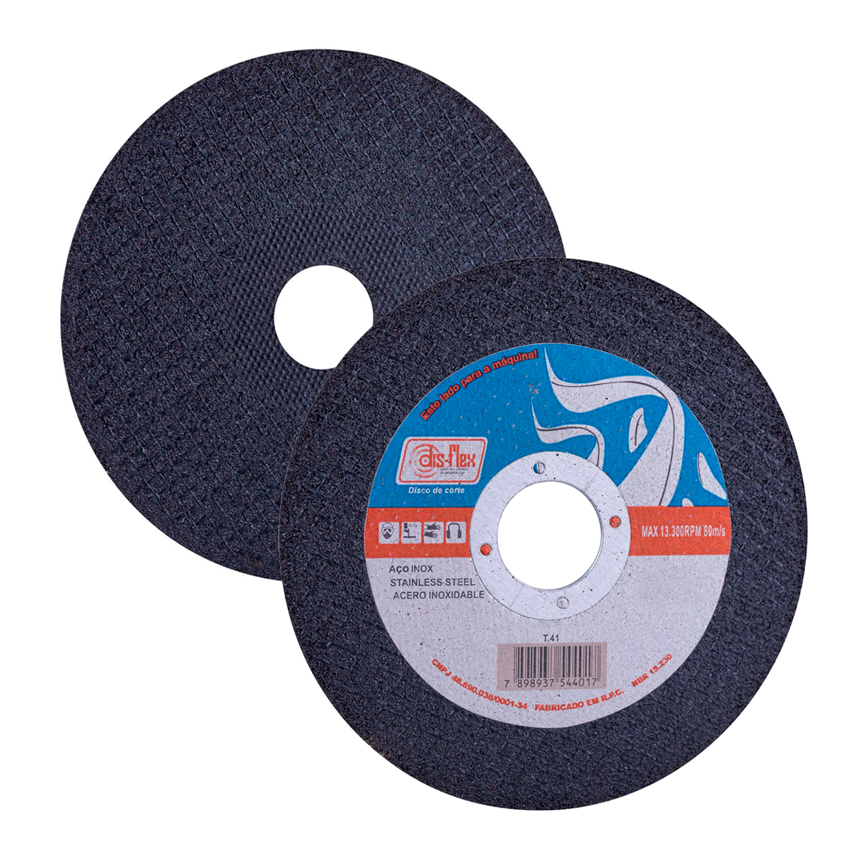 Kit com 10 Discos de Corte Extra Fino 180...