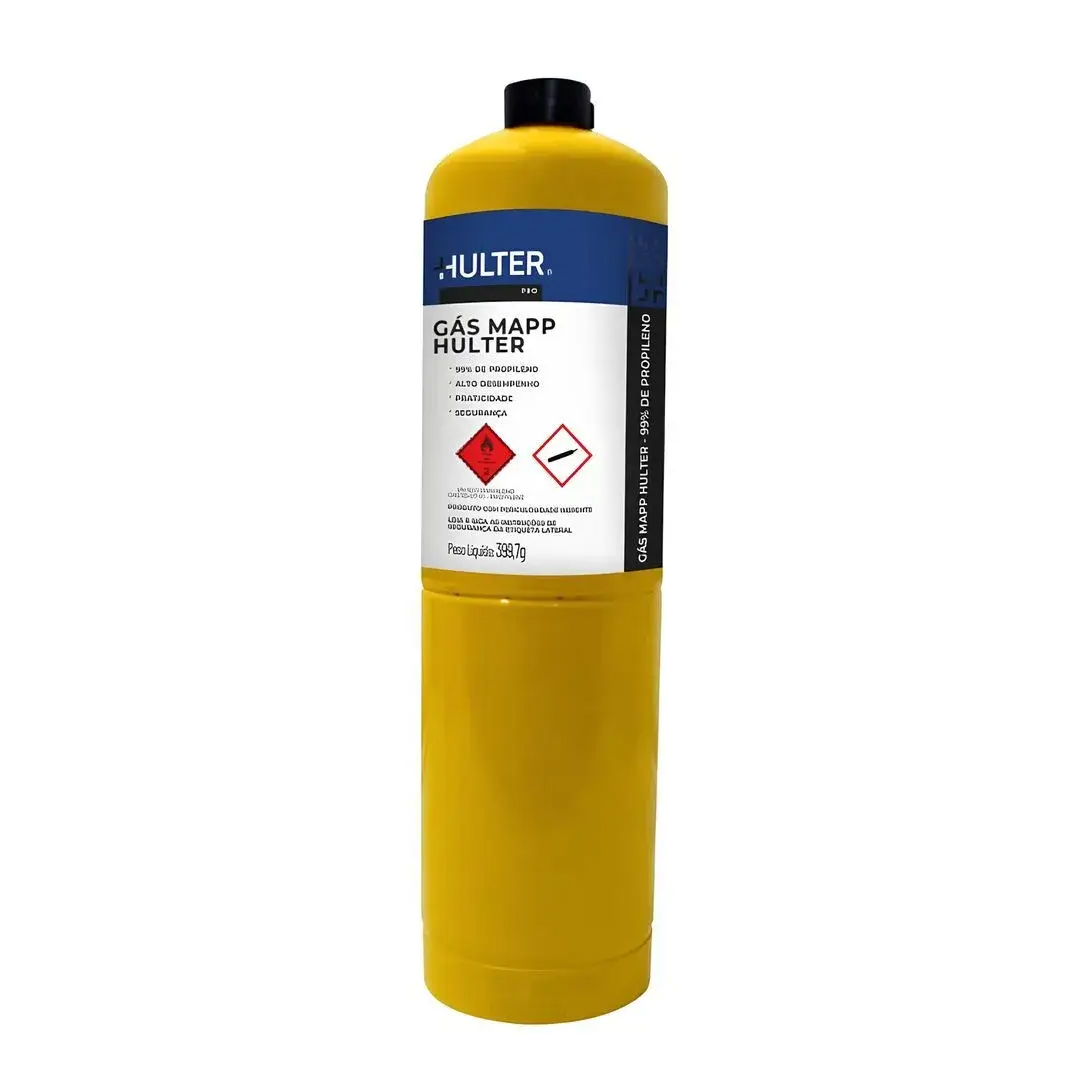 Refil Cilindro de Gás Mapp 400G Hulter pa...