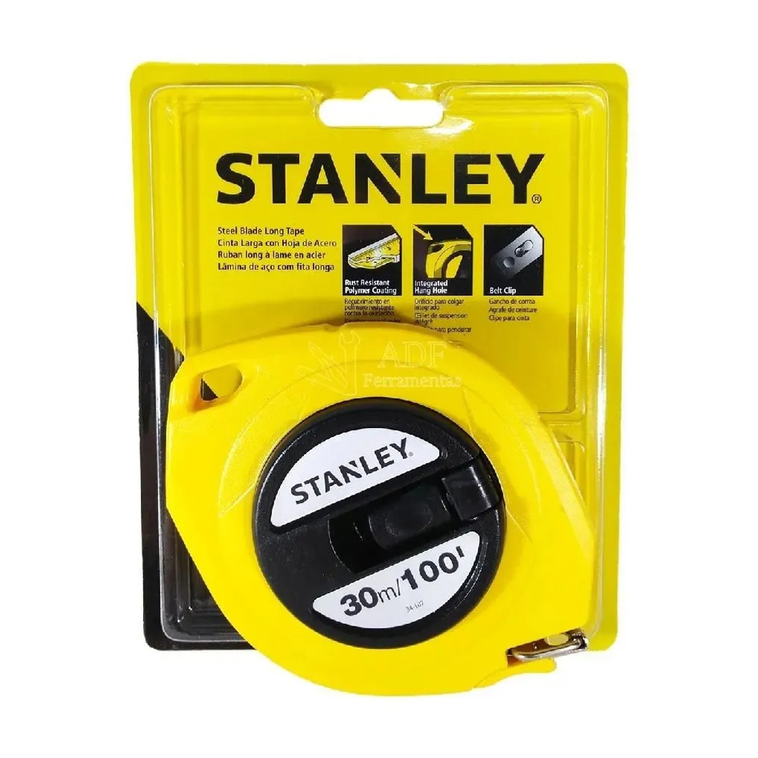 Trena Longa Fita De Aço 30M Stanley