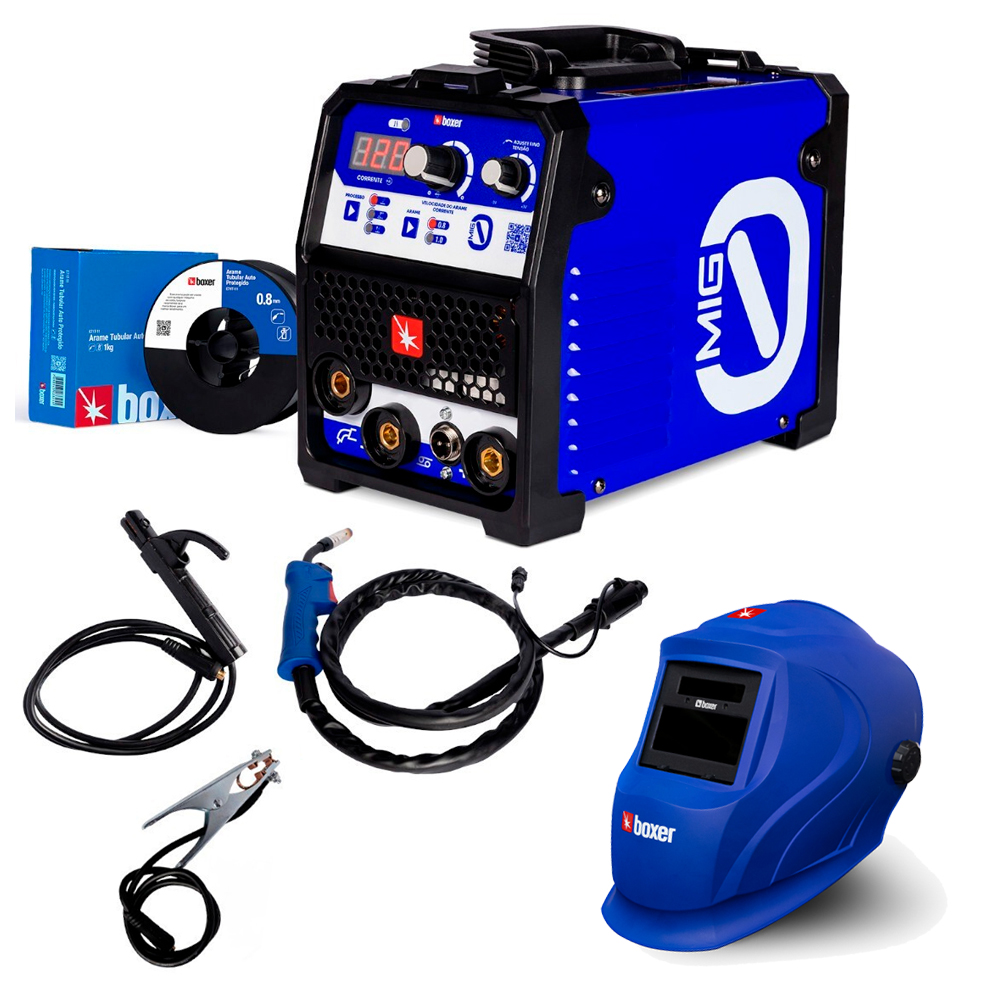 Kit Inversora de Solda Mig Sem Gás 120A M...